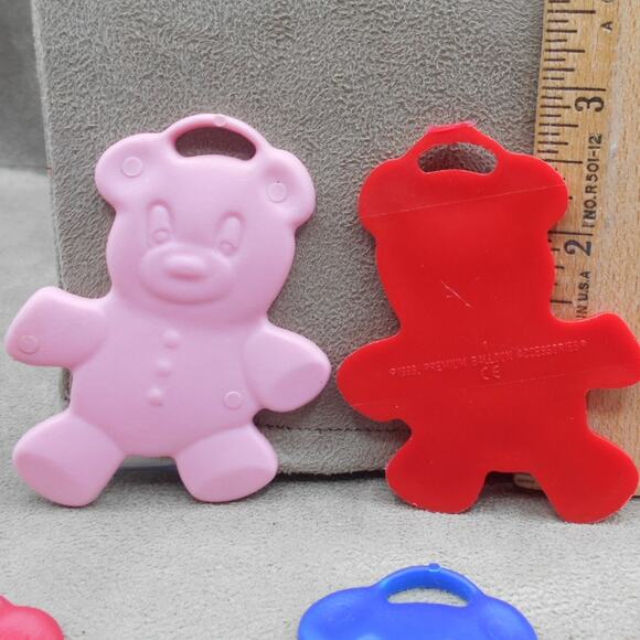 Vintage 1991 Zibi-Core Balloon Weight Lot: Teddy Bear, Star, Heart, Smiley - Picture 5 of 8